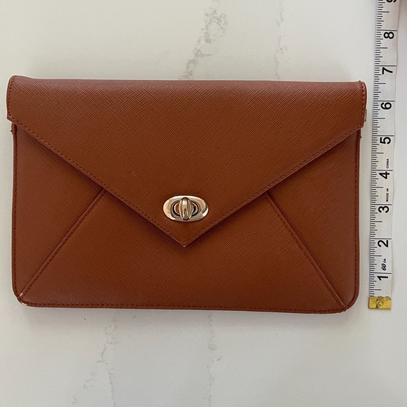 Prive By Sorial Women's Vegan Leather Envelope Clutch Wallet Purse - Picture 2 of 13